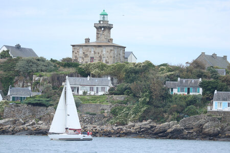 2023 09 16 Granville et les Iles Chausey, IMG_5727 Passage devant le phare de Chausey